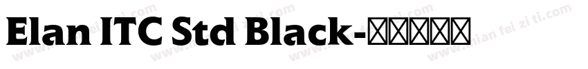 Elan ITC Std Black字体转换